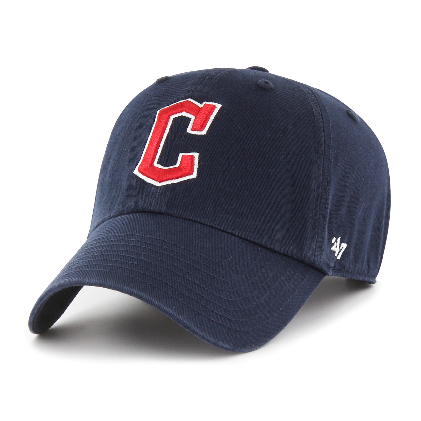 【MLB★CAP】クリーブランドインディアンス！47クリーンナップ／黒＆赤★ MLB☆CAP】クリーブランドインディアンス☆47クリーンナップ／黒