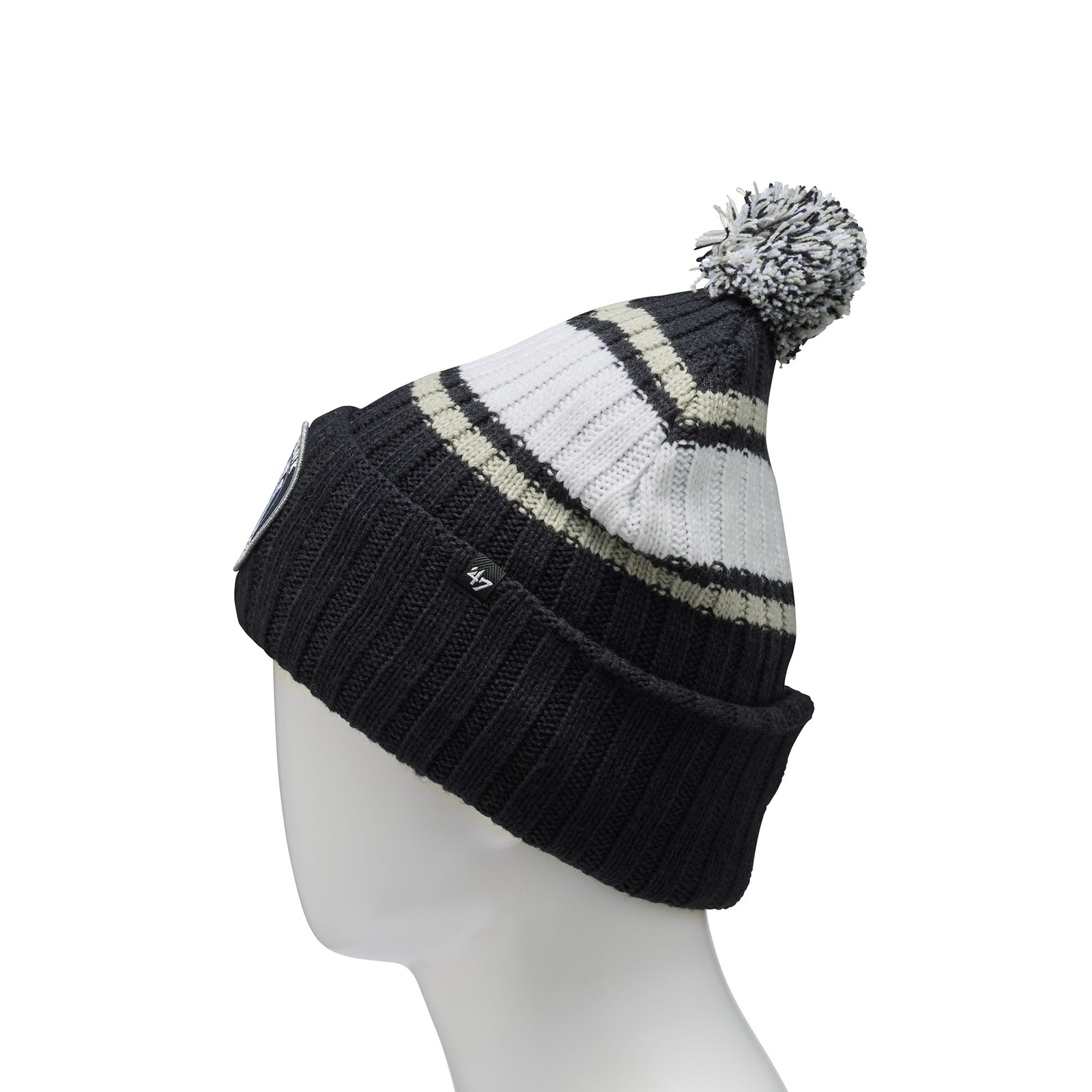 USA製　ボンボンニット帽 47 カフニット ポンポン ニューヨーク・ヤンキース Plateau ネイビー