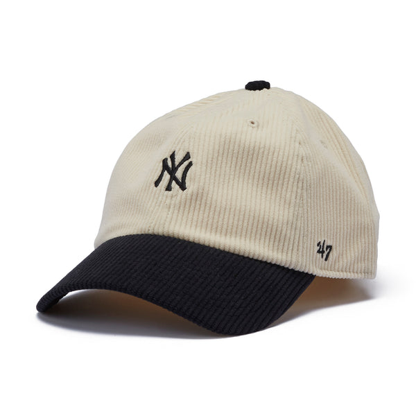 47 クリーンナップ ニューヨーク・ヤンキース 2-Tone Corduroy コーデュロイ ナチュラル ベースランナー ブラックバイザー  | ’47 フォーティーセブン公式オンラインストア