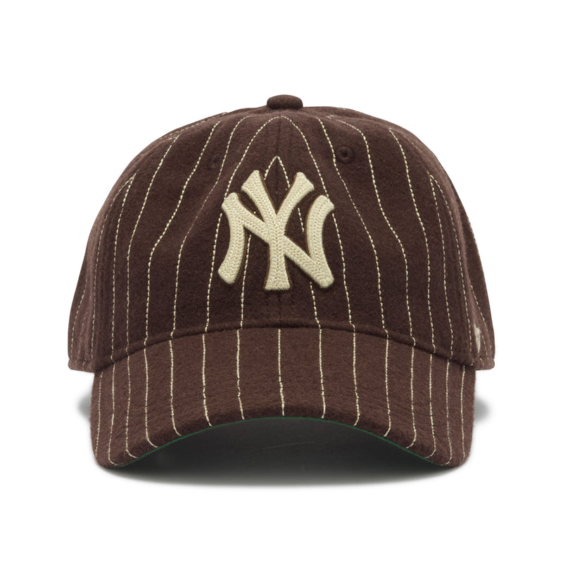 '47 クリーンナップ ニューヨーク・ヤンキース Wool Pinstripe ブラウン  | ’47 フォーティーセブン公式オンラインストア