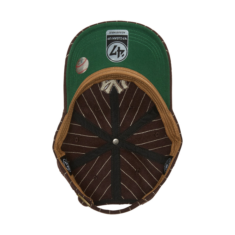 '47 クリーンナップ ニューヨーク・ヤンキース Wool Pinstripe ブラウン  | ’47 フォーティーセブン公式オンラインストア