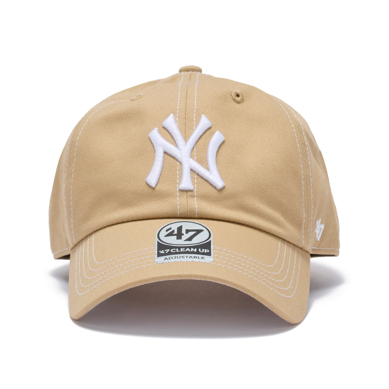 '47 クリーンナップ ニューヨーク・ヤンキース Contrast Stitch カーキ  | ’47 フォーティーセブン公式オンラインストア