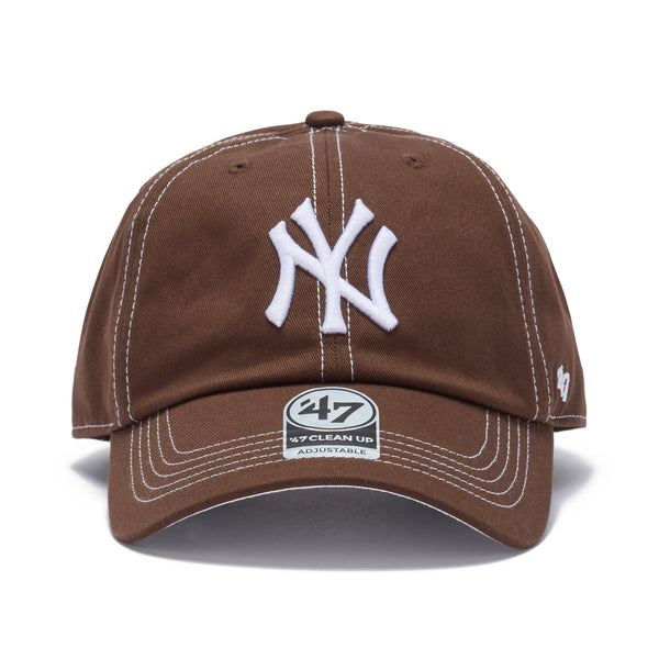 '47 クリーンナップ ニューヨーク・ヤンキース Contrast Stitch ブラウン  | ’47 フォーティーセブン公式オンラインストア