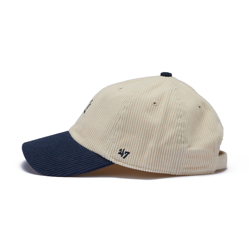 47 クリーンナップ ニューヨーク・ヤンキース 2-Tone Corduroy コーデュロイ ナチュラル ベースランナー ネイビーバイザー  | ’47 フォーティーセブン公式オンラインストア