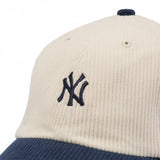 47 クリーンナップ ニューヨーク・ヤンキース 2-Tone Corduroy コーデュロイ ナチュラル ベースランナー ネイビーバイザー  | ’47 フォーティーセブン公式オンラインストア