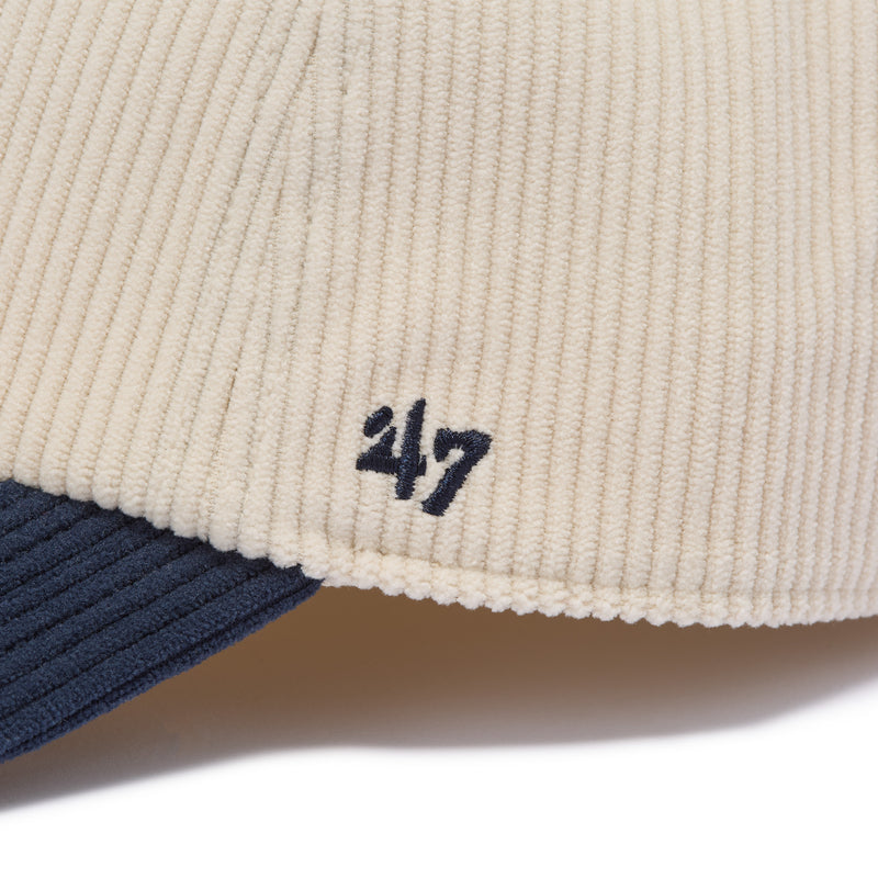 47 クリーンナップ ニューヨーク・ヤンキース 2-Tone Corduroy コーデュロイ ナチュラル ベースランナー ネイビーバイザー  | ’47 フォーティーセブン公式オンラインストア