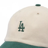 47 クリーンナップ ロサンゼルス・ドジャース 2-Tone Corduroy コーデュロイ ナチュラル ベースランナー グリーンバイザー  | ’47 フォーティーセブン公式オンラインストア