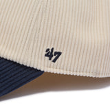 47 クリーンナップ ボストン・レッドソックス 2-Tone Corduroy コーデュロイ ナチュラル ベースランナー ネイビーバイザー  | ’47 フォーティーセブン公式オンラインストア