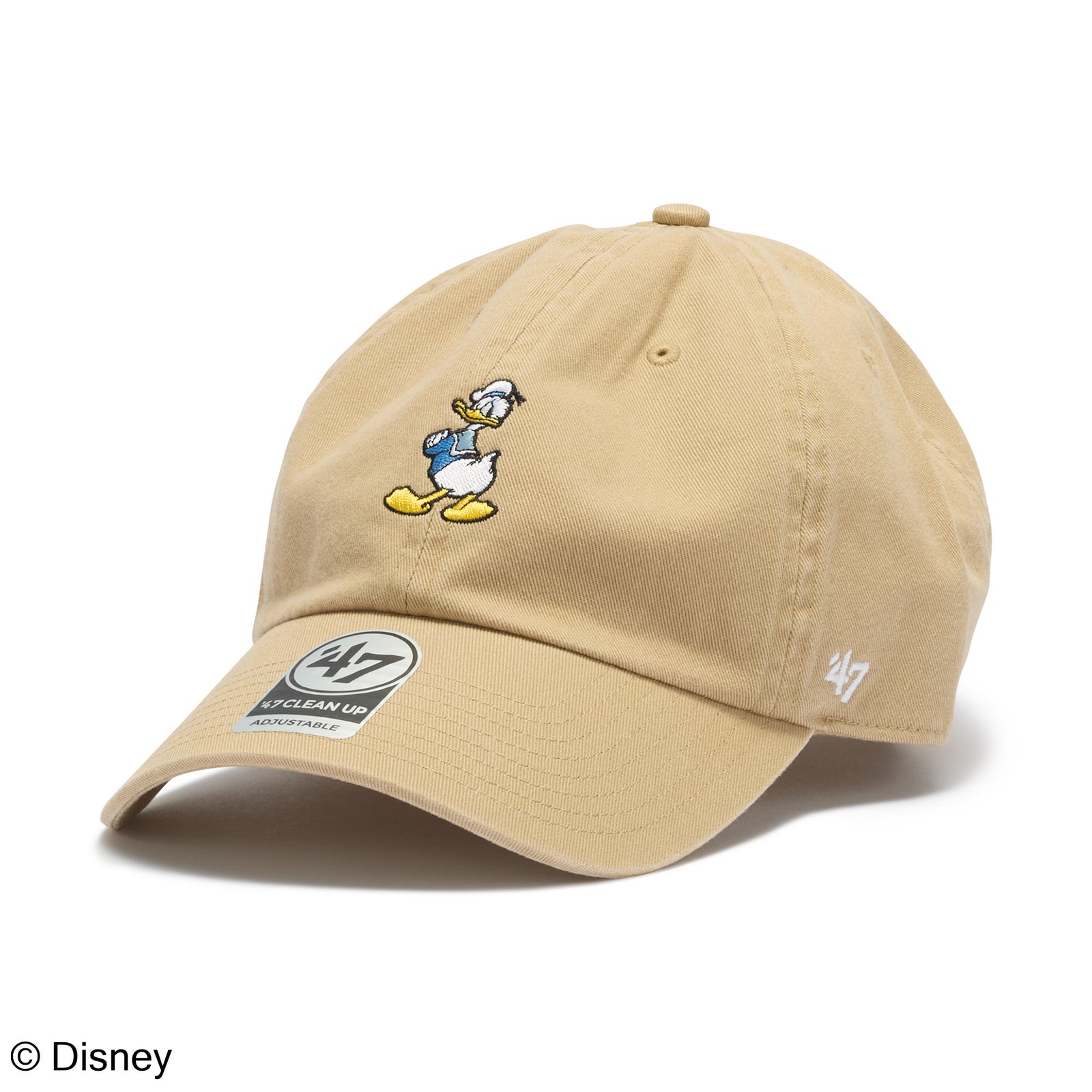 47 クリーンナップ Disney ディズニー ドナルドダッグ カーキ