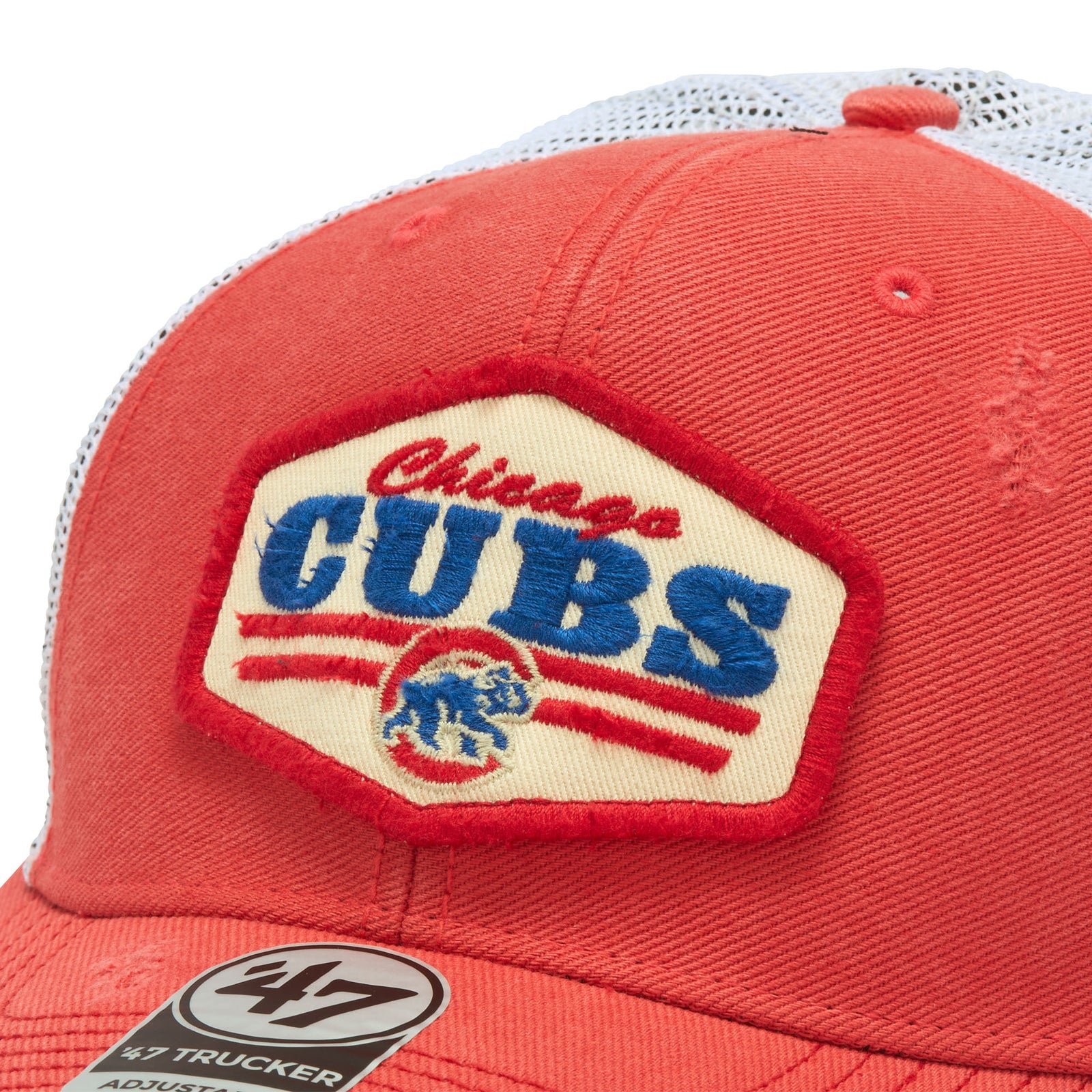 シカゴ　カブスChicago Cubs ヴィンテージ 47 トラッカー シカゴ・カブス WELL-WORN ライトハバネロレッド – '47
