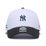 '47 エムブイピー ニューヨーク・ヤンキース STADIUM ADDRESS ベースランナー ホワイト ネイビーバイザー