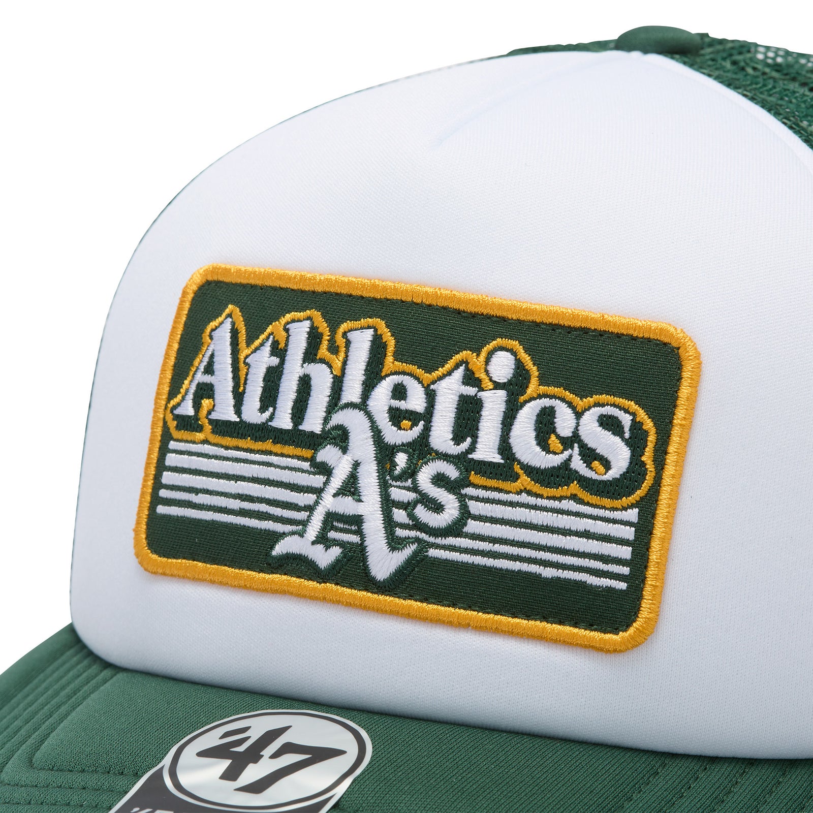 ★美品レア！フェルコ MLB オークランド・アスレチックス スタジャン シルバー 47 ヒッチ FM オークランド・アスレチックス MLB FADE PATCH ダーク