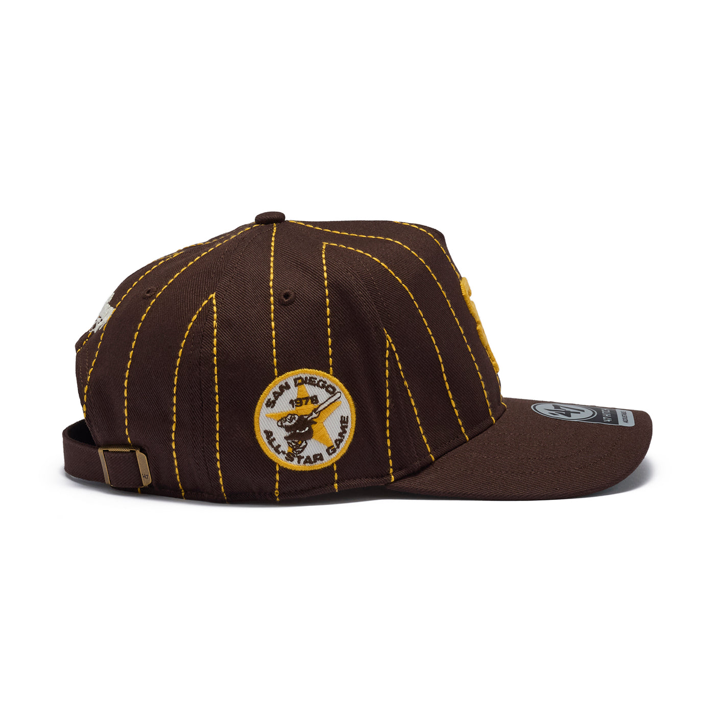 47 ヒッチ サンディエゴ・パドレス Rawlings ピンストライプ ブラウン