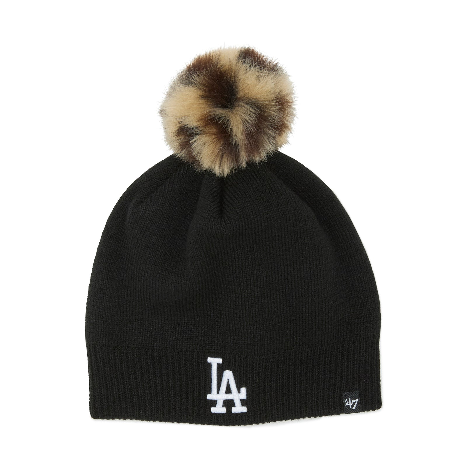 ニット帽 黒 47 カフニット ポンポン ロサンゼルス・ドジャース Serengeti Beanie