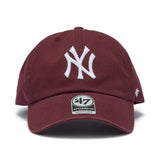 '47 クリーンナップ ニューヨーク・ヤンキース ノーループラベル ダークマルーン  | ’47 フォーティーセブン公式オンラインストア