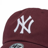 '47 クリーンナップ ニューヨーク・ヤンキース ノーループラベル ダークマルーン  | ’47 フォーティーセブン公式オンラインストア