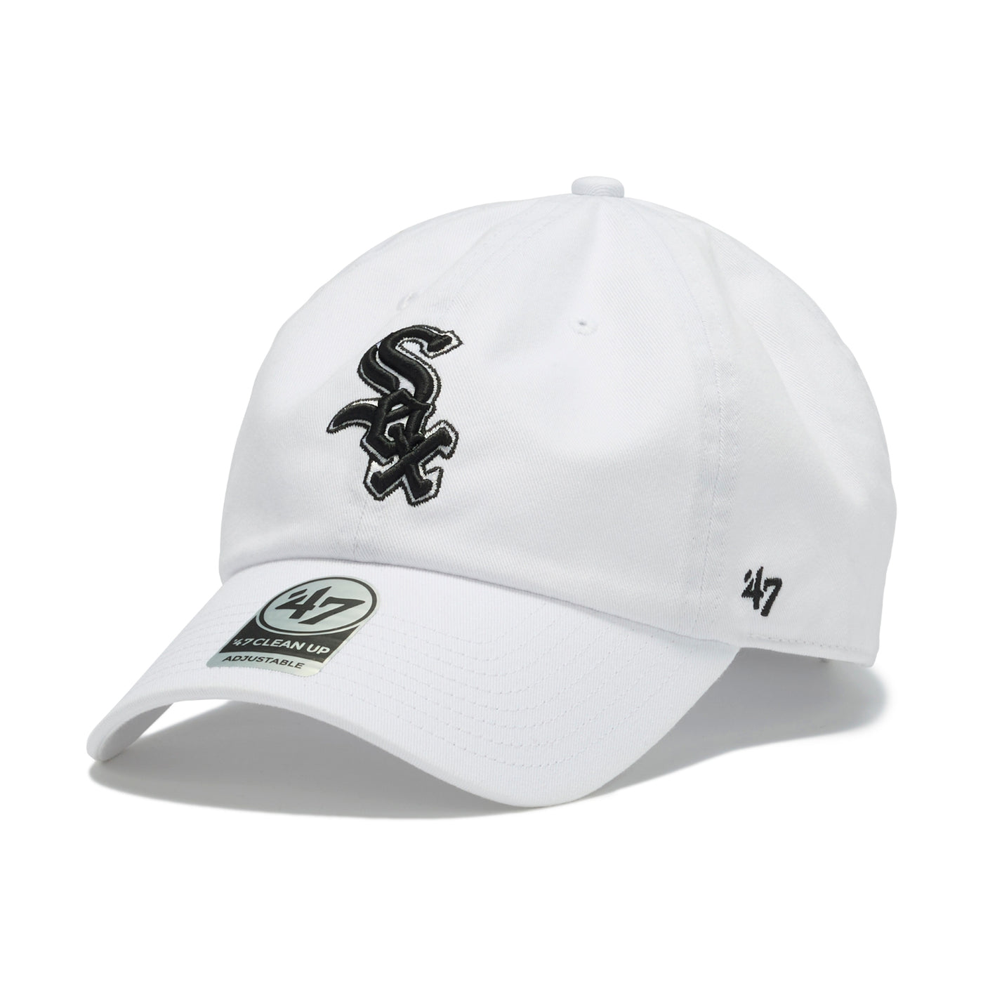 マーク＆ロナ ファー付きホワイトキャップ 47 クリーンナップ シカゴ・ホワイトソックス ノーループラベル