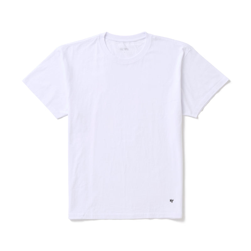47 半袖 パックTシャツ 2枚組 ホワイト 無地 コットン – '47