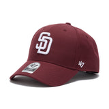 '47 エムブイピー SAN DIEGO PADRES サンディエゴ・パドレス WOOL BLEND ダークマルーン ホワイト  | ’47 フォーティーセブン公式オンラインストア