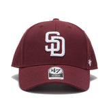 '47 エムブイピー SAN DIEGO PADRES サンディエゴ・パドレス WOOL BLEND ダークマルーン ホワイト  | ’47 フォーティーセブン公式オンラインストア