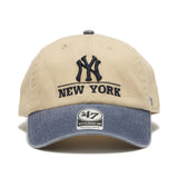 '47 クリーンナップ ニューヨーク・ヤンキース LOGO 2TONE モハベ / ネイビー  | ’47 フォーティーセブン公式オンラインストア