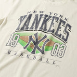 '47 半袖 Tシャツ ニューヨーク・ヤンキース MLB Tシャツコレクション ガーメントウォッシュ オフホワイト