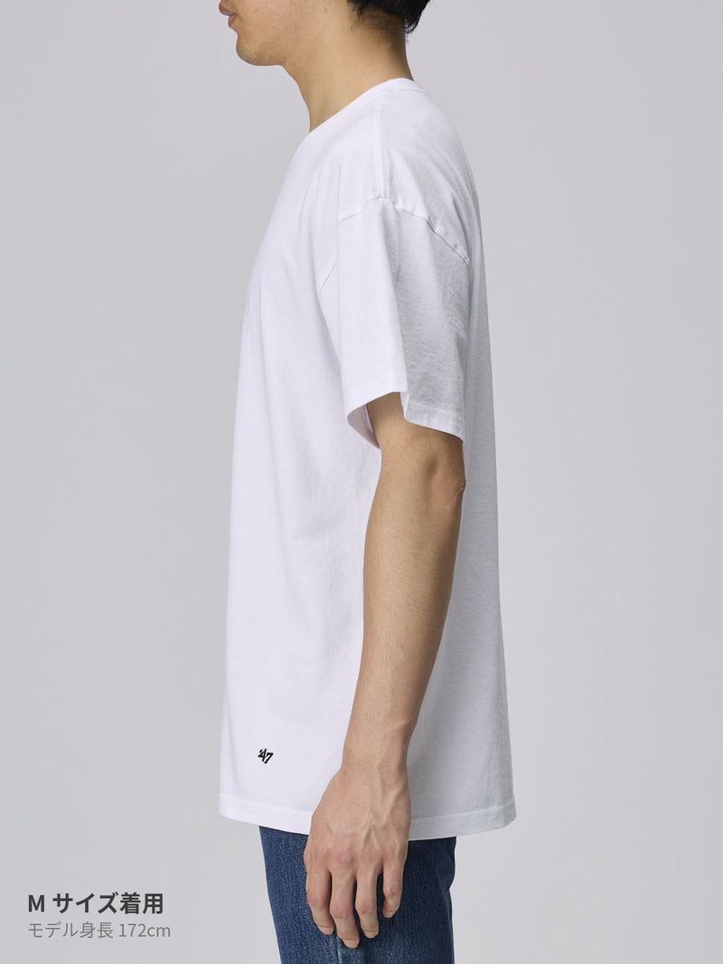 47 半袖 パックTシャツ 2枚組 ホワイト 無地 コットン – '47